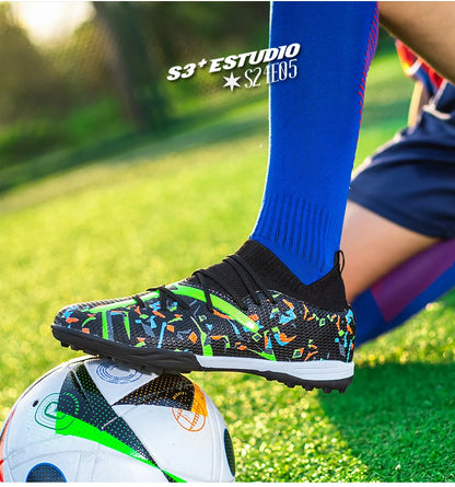 Turf voetbalschoenen Professionele voetbalschoenen voor heren Ademende mesh Jeugdvoetbalschoenen Antislip herensneakers Society Chuteira