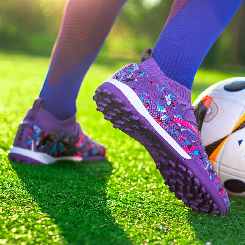 Turf voetbalschoenen Professionele voetbalschoenen voor heren Ademende mesh Jeugdvoetbalschoenen Antislip herensneakers Society Chuteira