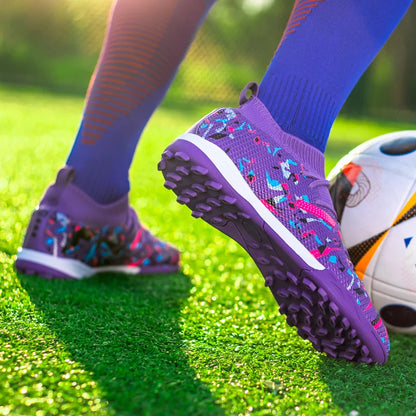 Turf voetbalschoenen Professionele voetbalschoenen voor heren Ademende mesh Jeugdvoetbalschoenen Antislip herensneakers Society Chuteira