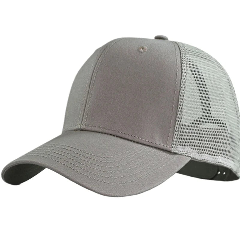 Șapcă de baseball cu plasă, mărime mare (65-70 cm), pentru circumferința capului mare – șepci de vară pentru bărbați, respirabile, de protecție solară
