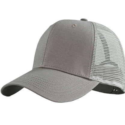 Șapcă de baseball cu plasă, mărime mare (65-70 cm), pentru circumferința capului mare – șepci de vară pentru bărbați, respirabile, de protecție solară