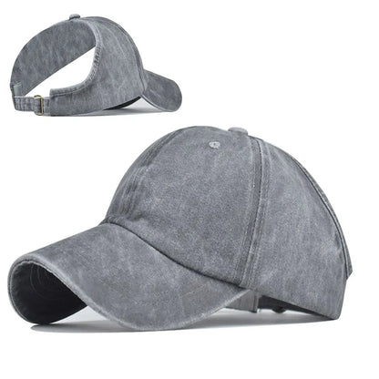 Newest Curly Hair Backless Ponytail Cap for Women Natural Hair Afro Hair Messy Bun Ponytail Baseball Cap Hat Adjustable