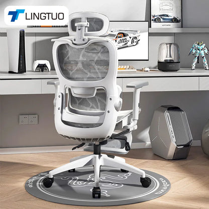 Ergonomic Office Chair Recliner Computer Chair with Adjustable Height, Swivel Gaming Chair, Lumbar Support, Comfortable E-Sports Chair