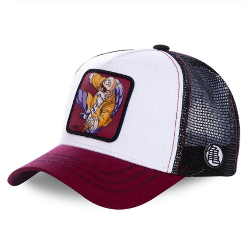 High Quality Dragon Ball Z Styles Anime Son Goku Cotton New Baseball Cap Men Women Hip Hop Dad Adjustable Mesh Hat Trucker Hat