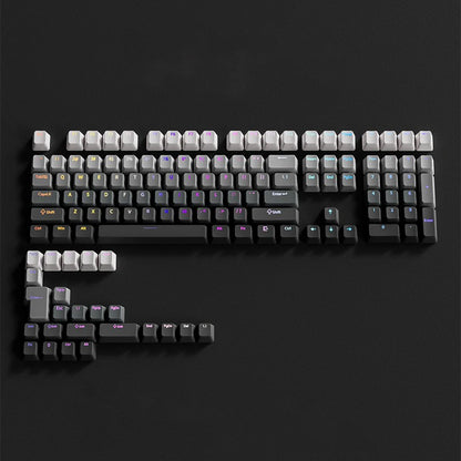 Black Pink Gradient Keycaps For Cherry Mx Switch Mechanical Keyboard OEM Profile PBT Keycap backlit RGB Gamer ISO Layout Key cap