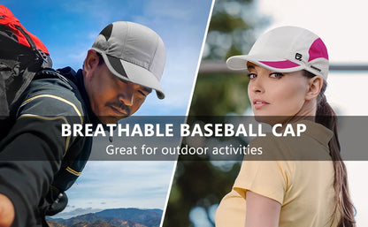 【GADIEMKENSD】 Unstructured Quick Dry Sports Cap Summer Sun Hat for Unisex UV Protection  Baseball Caps M37