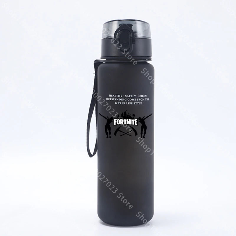 650ML Fortnites Sports Water Bottle Kawaii Motivational Leak Proof Portable Reusable Cups Outdoor Travel Gym Jugs New Cute Gifts
