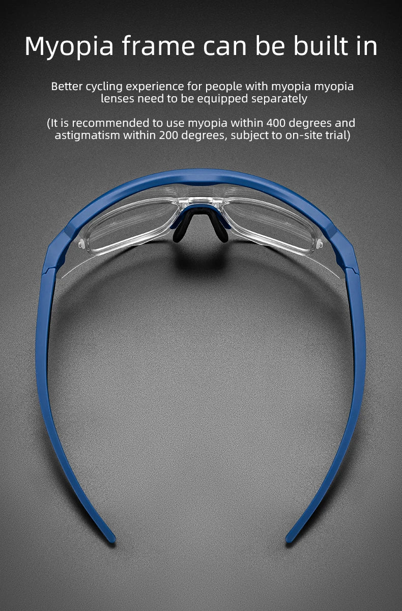 ROCKBROS Bike Glasses Polarized Men Women Bicycle Glasses 4Lens MTB Road Cycling Eyewear Glasses With Myopia Frame Sunglasses