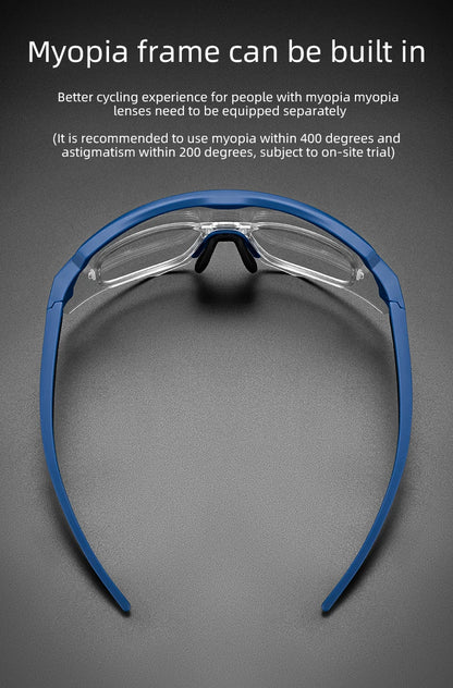 ROCKBROS Bike Glasses Polarized Men Women Bicycle Glasses 4Lens MTB Road Cycling Eyewear Glasses With Myopia Frame Sunglasses