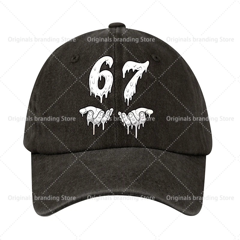 Steal A Brainrot 67 Dětská baseballová čepice Pánská Dámská sluneční čepice Nová čepice pro dospělé Outdoor Sport Sluneční čepice Retro pokrývka hlavy Dárek Horké prodeje